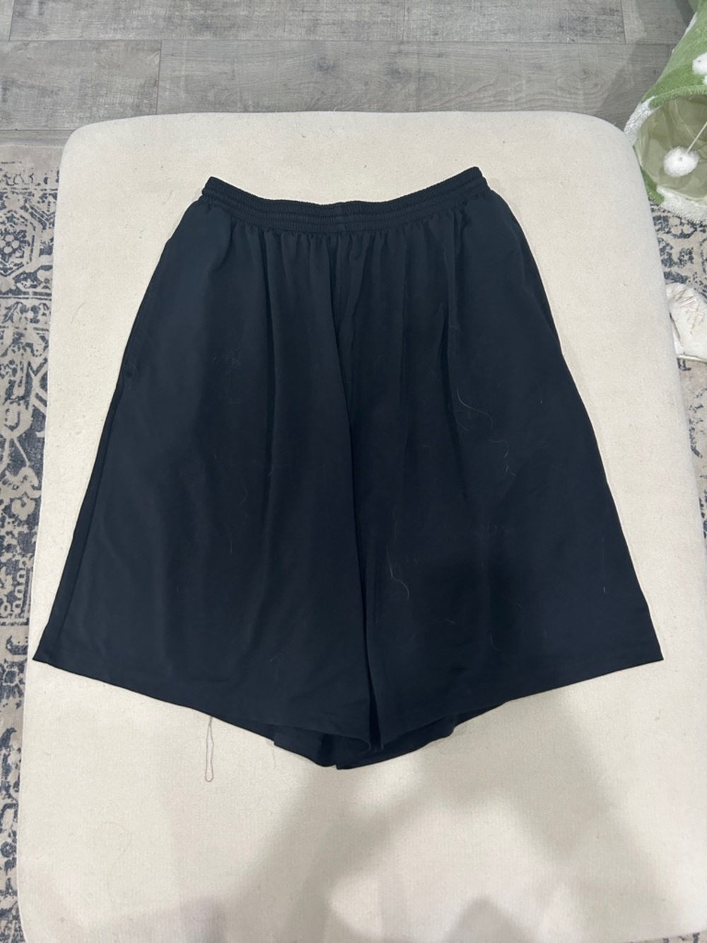 Augusta Sportswear Black Athletic Elastic-Waist Men's Shorts